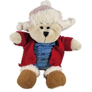 Starbucks 2016 Holiday Teddy Bear Plush Red Jacket 10" Exclusive Stuffed Animal